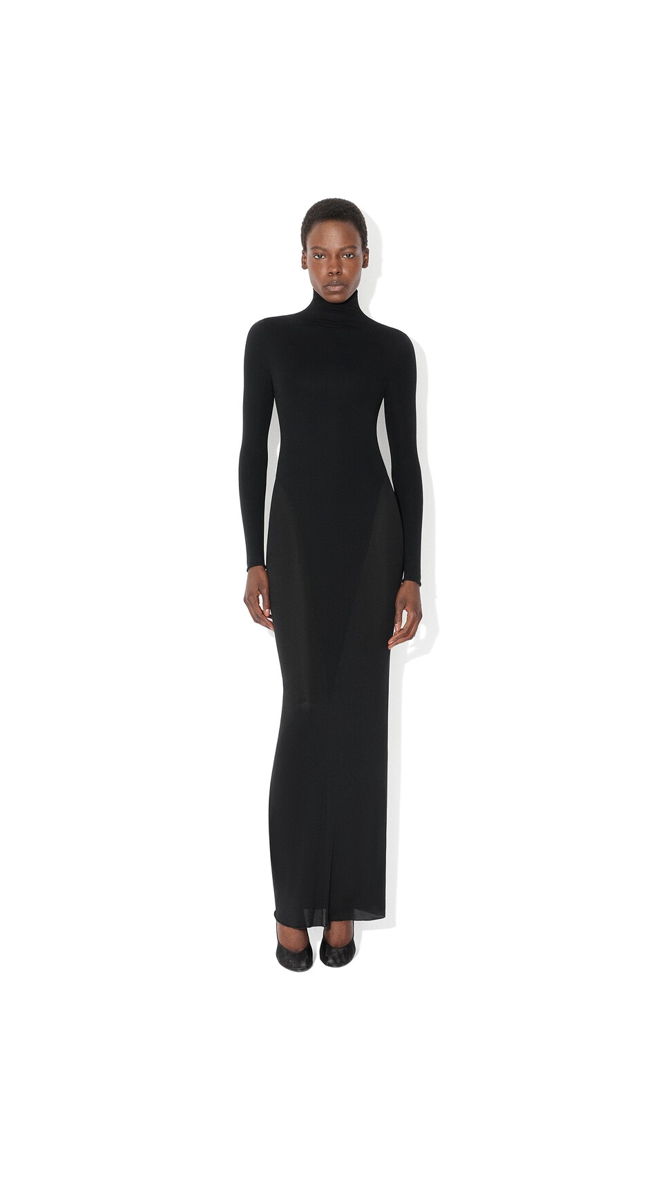 ALA&Iuml;A BODYKLEID AUS JERSEY ALAIA SCHWARZ - View 2