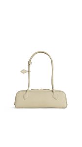 ALMOND GREEN - ALA&Iuml;A LE TECKEL MEDIUM BAG IN NUBUCK