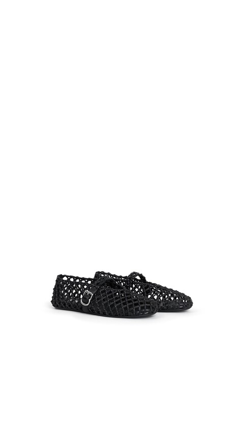 ALA&Iuml;A LA BALLERINE BRAIDED BLACK - View 2