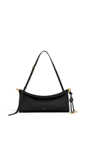 BLACK - ALA&Iuml;A LE CLICK EAST WEST MEDIUM BAG IN NYLON