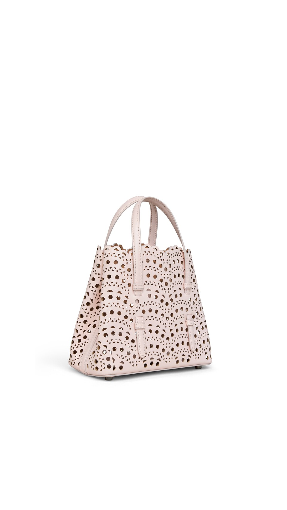 ALA&Iuml;A MINA 20 BAG IN VIENNE WAVE CALFSKIN PINK - View 2