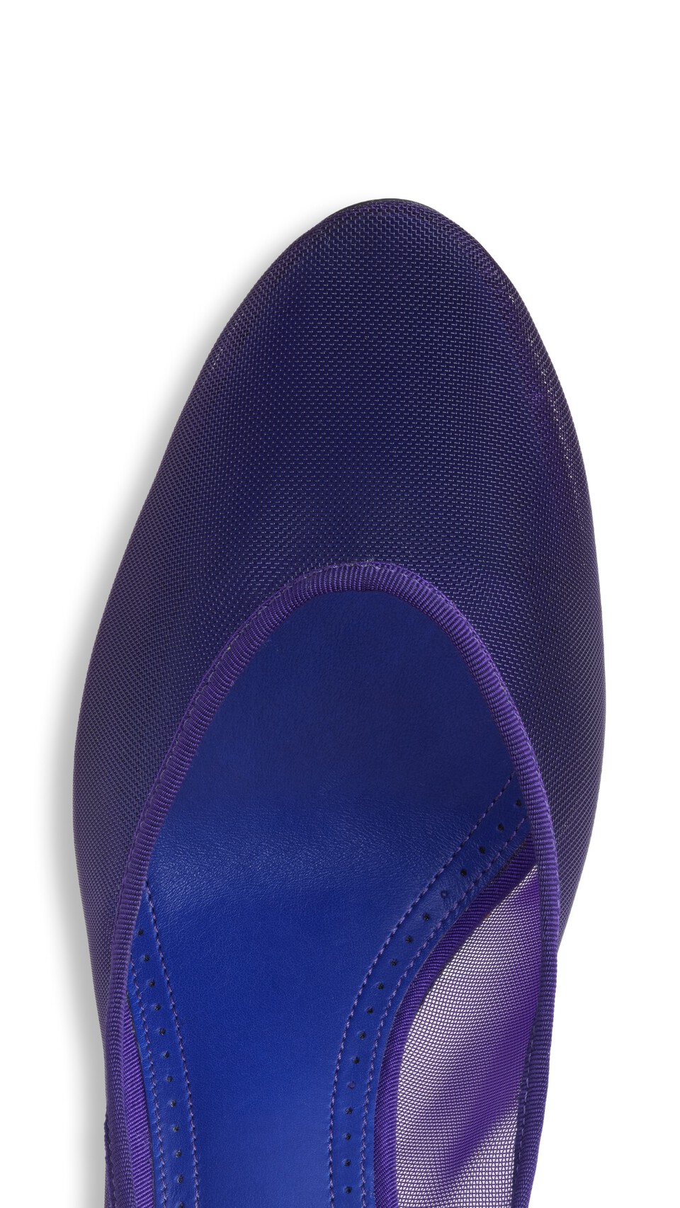 ALA&Iuml;A STRAPPY PUMPS IN MESH IRIS - View 4