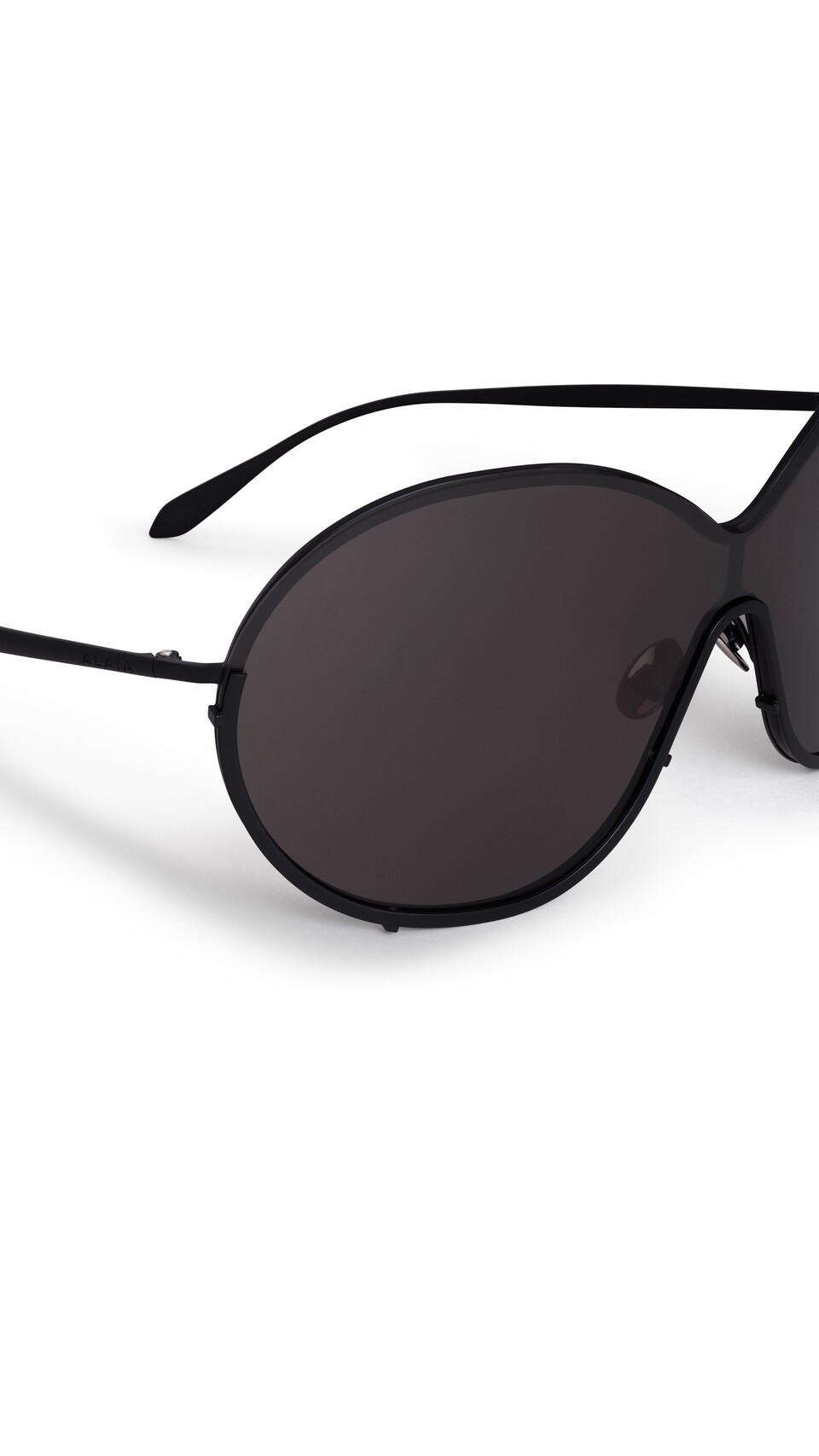 ALA&Iuml;A BUTTERFLY SUNGLASSES IN METAL BLACK - View 3