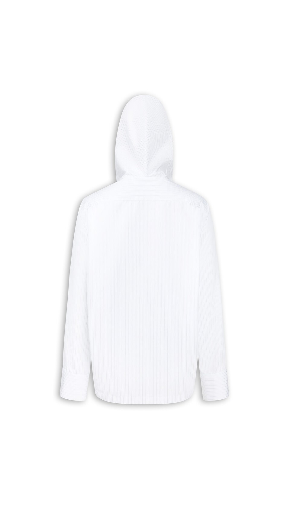 ALA&Iuml;A HOODED POPLIN SHIRT WHITE/BLUE - View 7