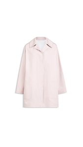 PINK - ALA&Iuml;A A-LINE SILK COTTON COAT