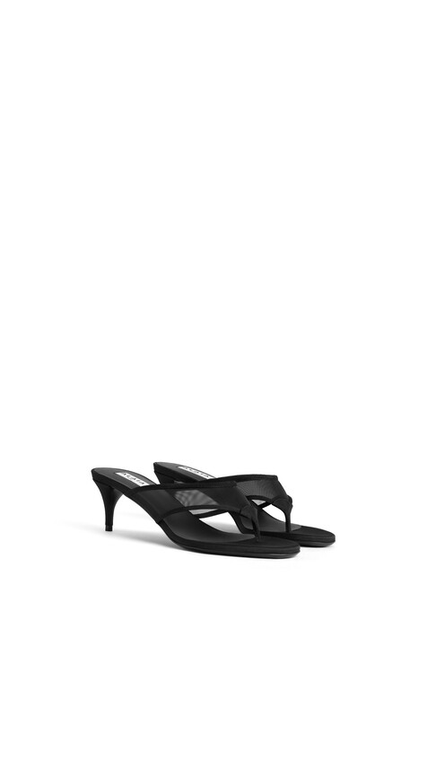 ALA&Iuml;A MULES TONG IN MESH BLACK - View 2