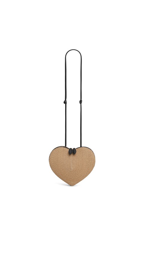 ALA&Iuml;A LE C&OElig;UR BAG IN PAPER STRAW NATURAL