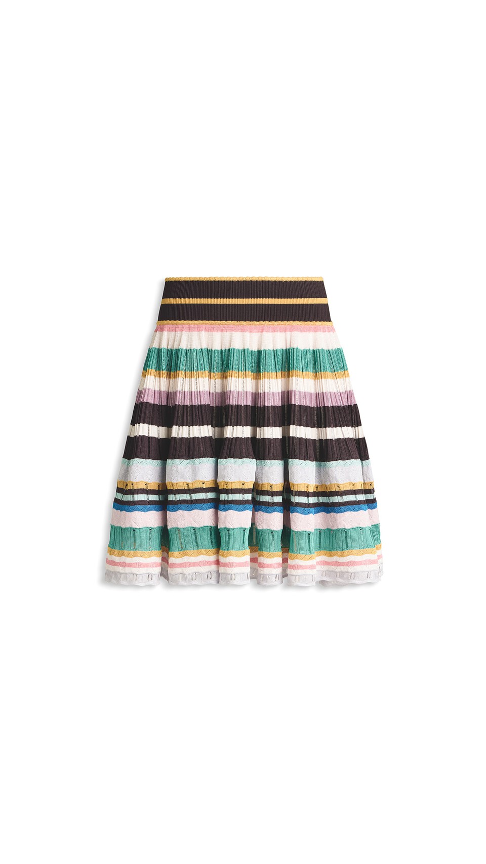 ALA&Iuml;A MULTICOLOR CRINOLINE SKIRT MULTICOLORED