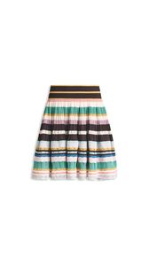 MULTICOLORED - ALA&Iuml;A MULTICOLOR CRINOLINE SKIRT