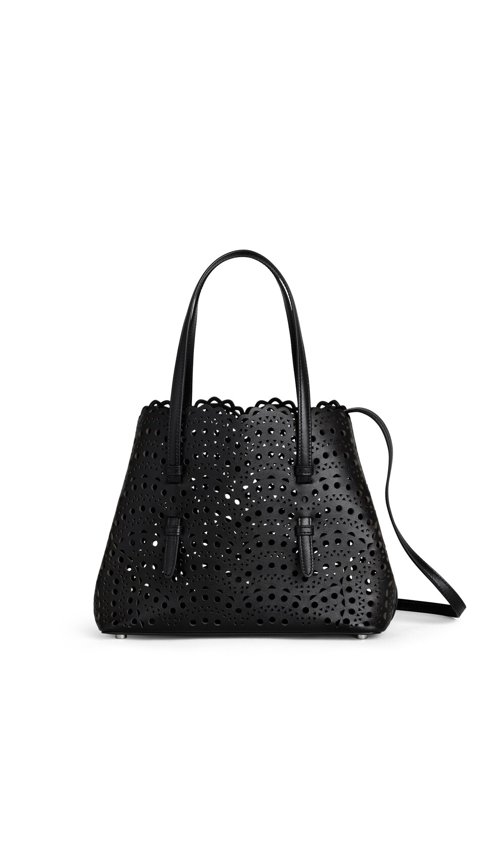 ALA&Iuml;A MINA 25 BAG IN VIENNE WAVE CALFSKIN BLACK