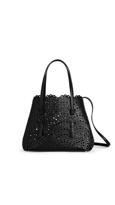 BLACK - ALA&Iuml;A MINA 25 BAG IN VIENNE WAVE CALFSKIN