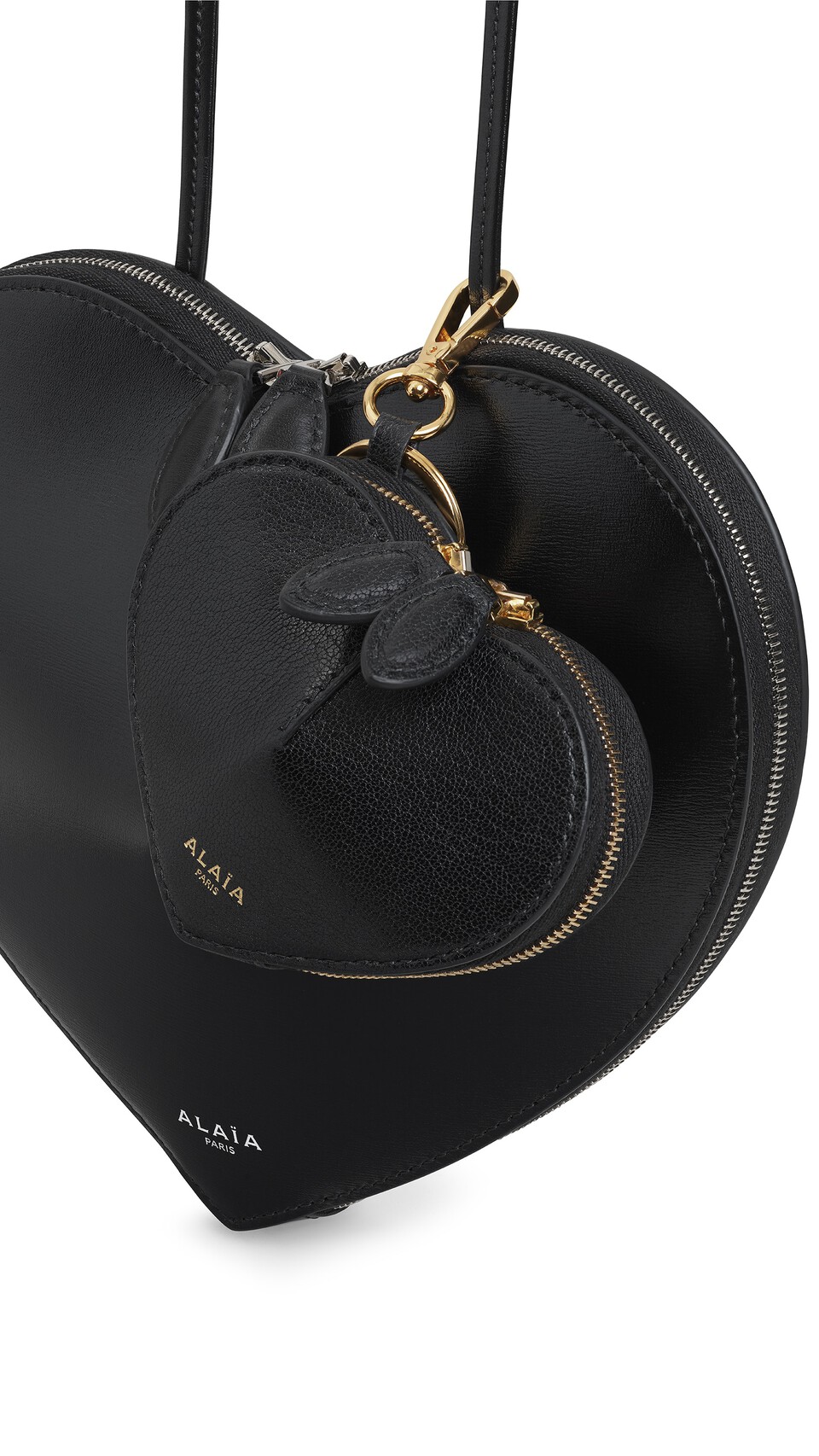 ALA&Iuml;A LE C&OElig;UR COIN PURSE IN GOATSKIN BLACK - View 2