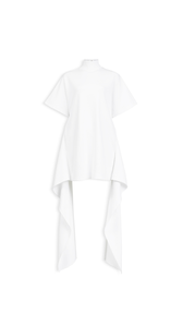 WHITE - ALA&Iuml;A COTTON JERSEY T-SHIRT DRESS