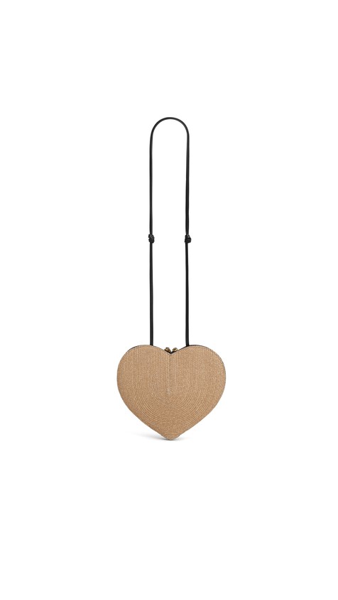 ALA&Iuml;A LE C&OElig;UR BAG IN PAPER STRAW NATURAL - View 2