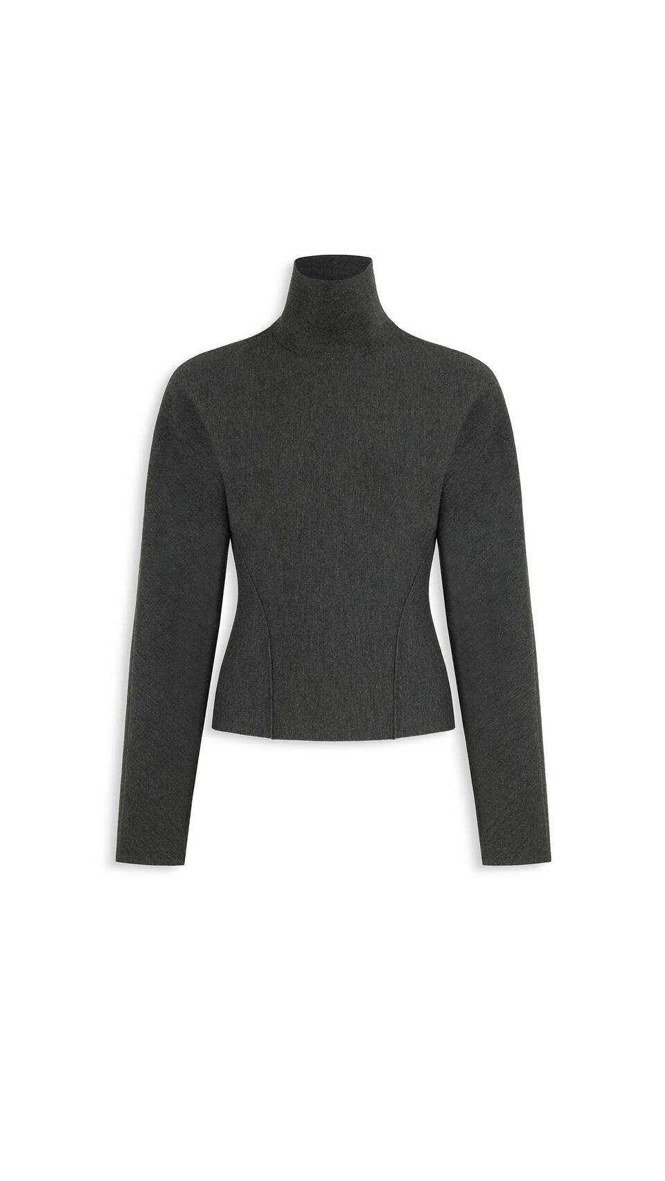 ALA&Iuml;A PULLOVER SCIANCRATO IN LANA GRIGIO SCURO