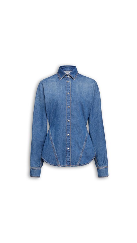ROUND DENIM SHIRT