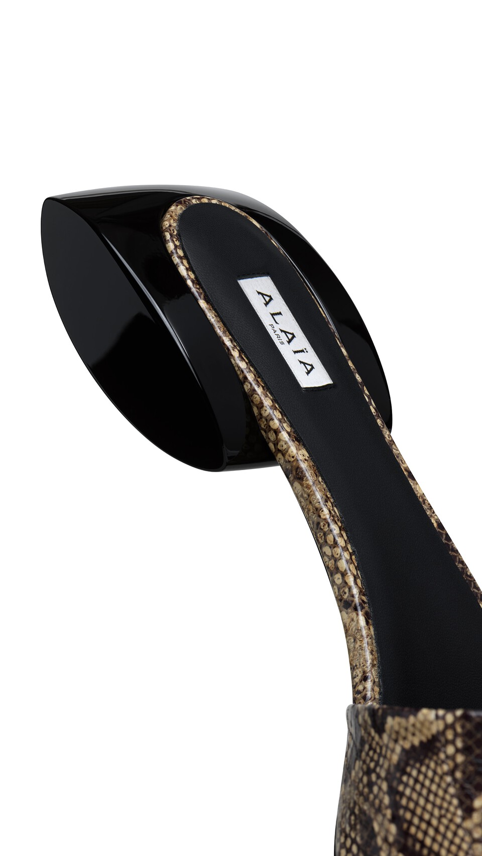 ALA&Iuml;A ELLIPSE MULES IN AYERS LEATHER HONEY - View 3