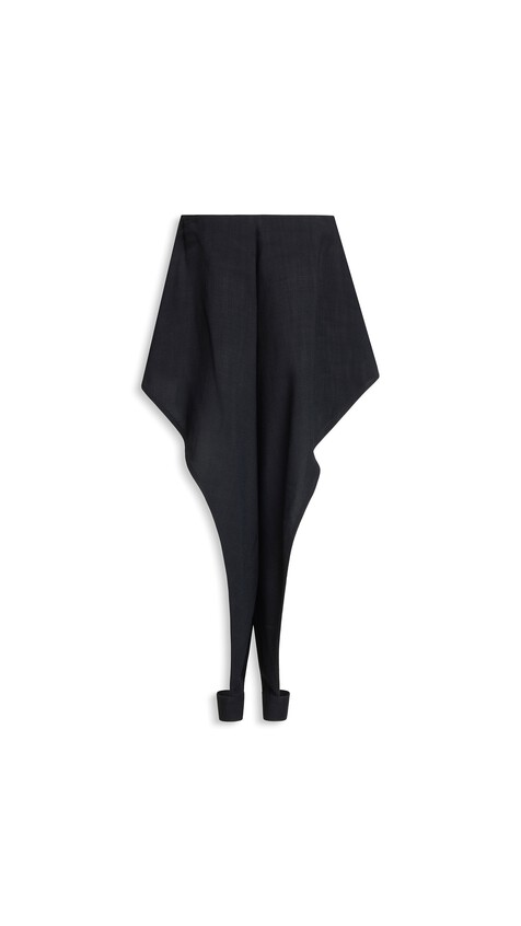 ALA&Iuml;A TAILORED POINTED PANTS BLACK