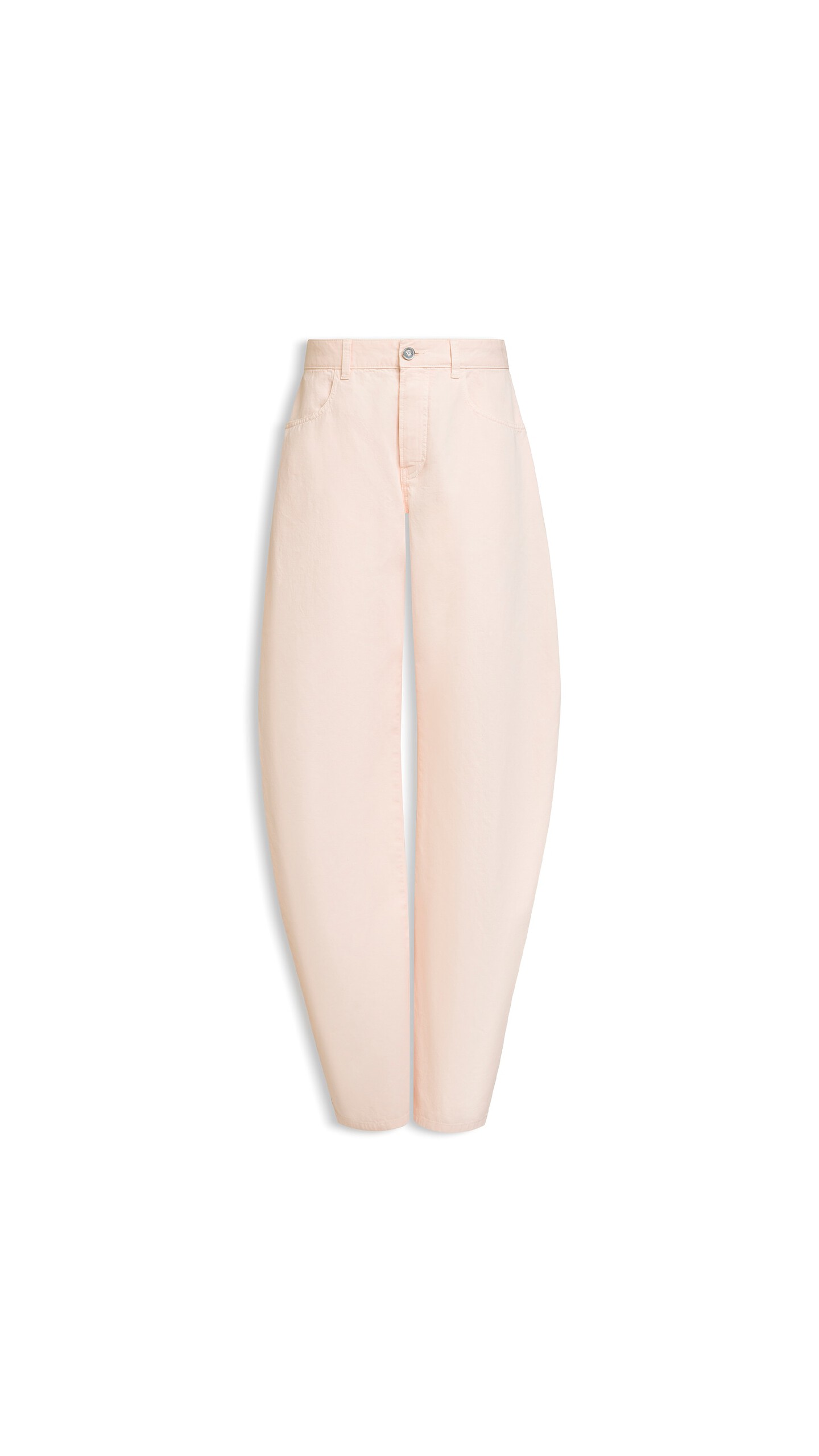 ALA&Iuml;A ROUND DENIM PANTS PINK