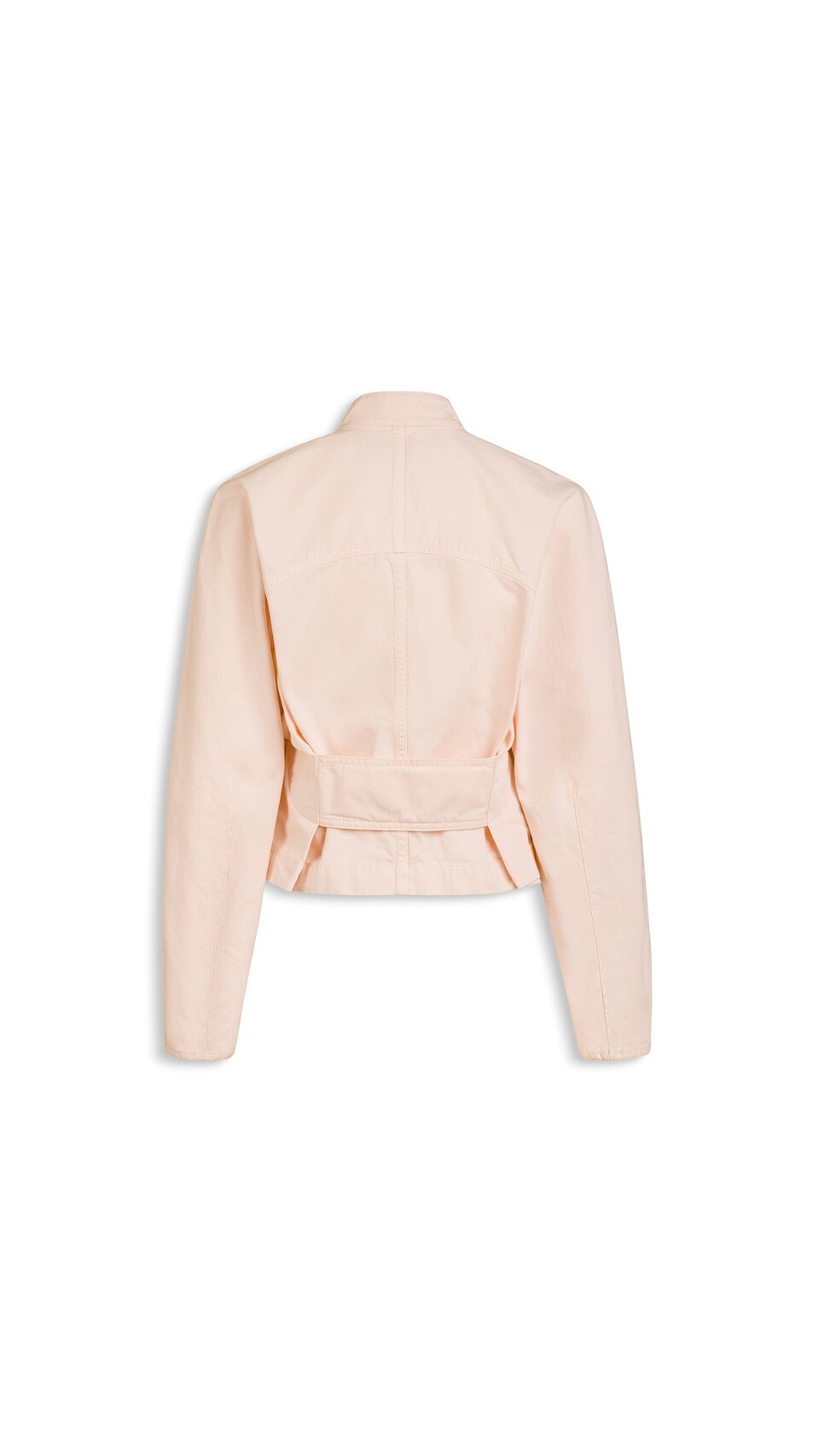 ALA&Iuml;A ROUND DENIM JACKET PINK - View 5