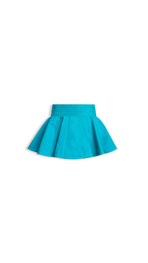 ALA&Iuml;A DENIM PEPLUM BELT 