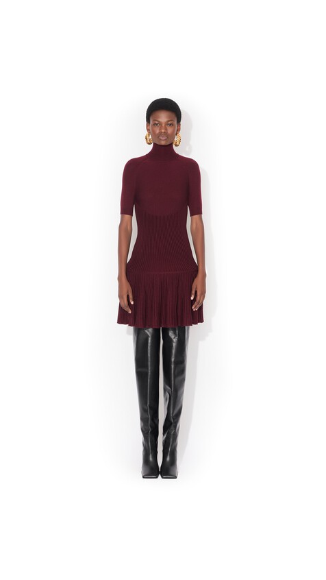 CRINOLINE WOOL DRESS