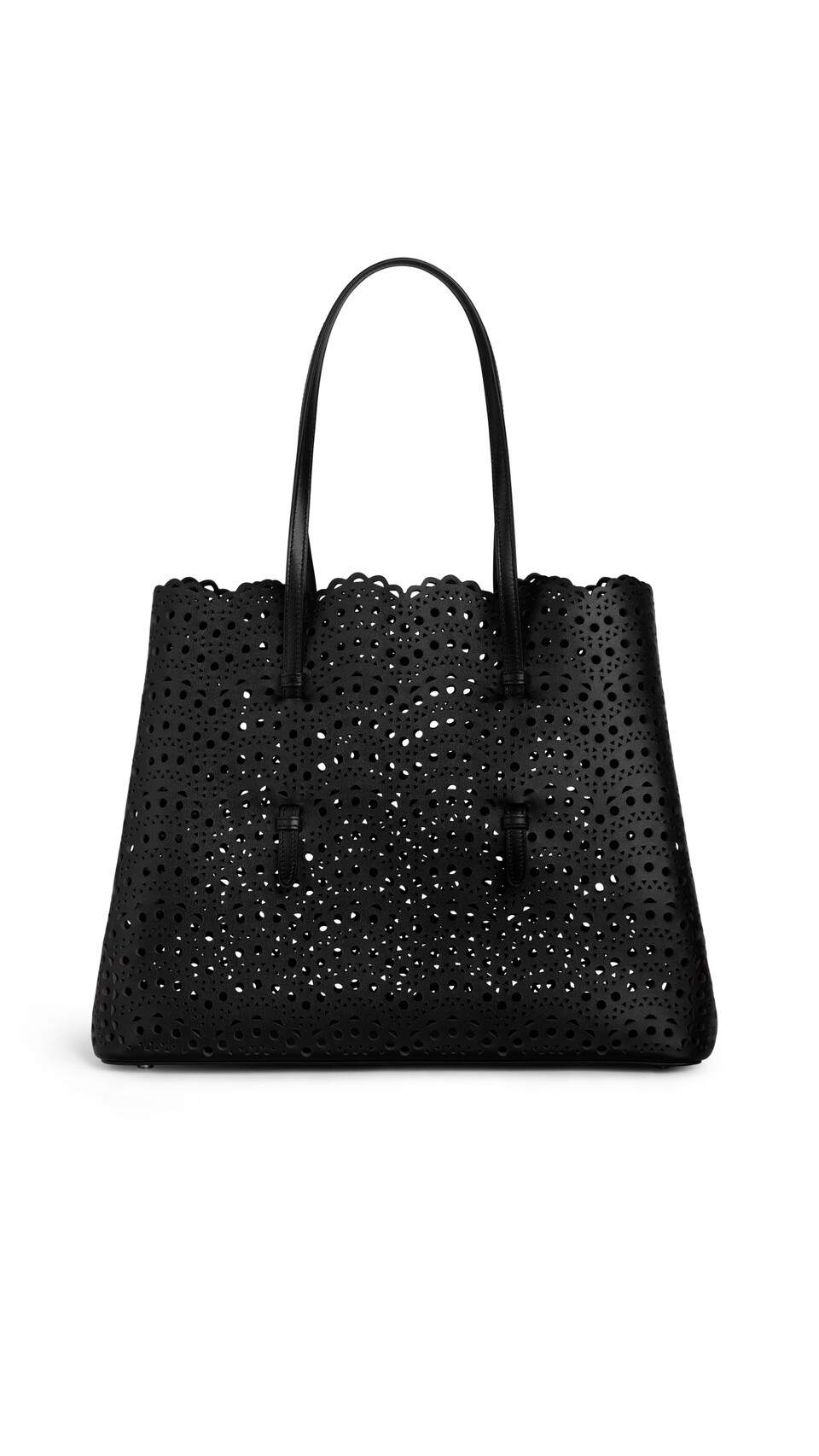 ALA&Iuml;A MINA 37 BAG IN VIENNE WAVE CALFSKIN BLACK