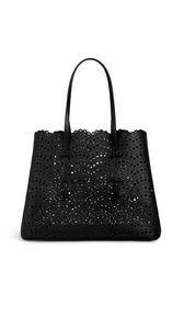 BLACK - ALA&Iuml;A MINA 37 BAG IN VIENNE WAVE CALFSKIN