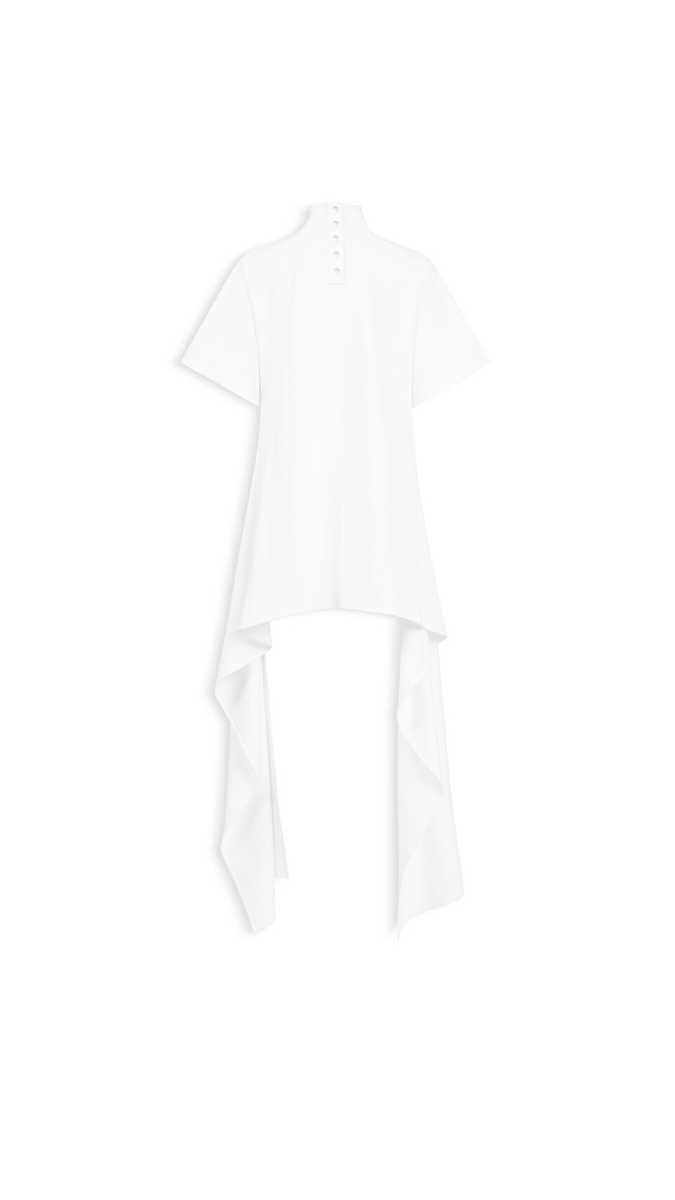ALA&Iuml;A ASYMMETRIC COTTON JERSEY T-SHIRT WHITE - View 5