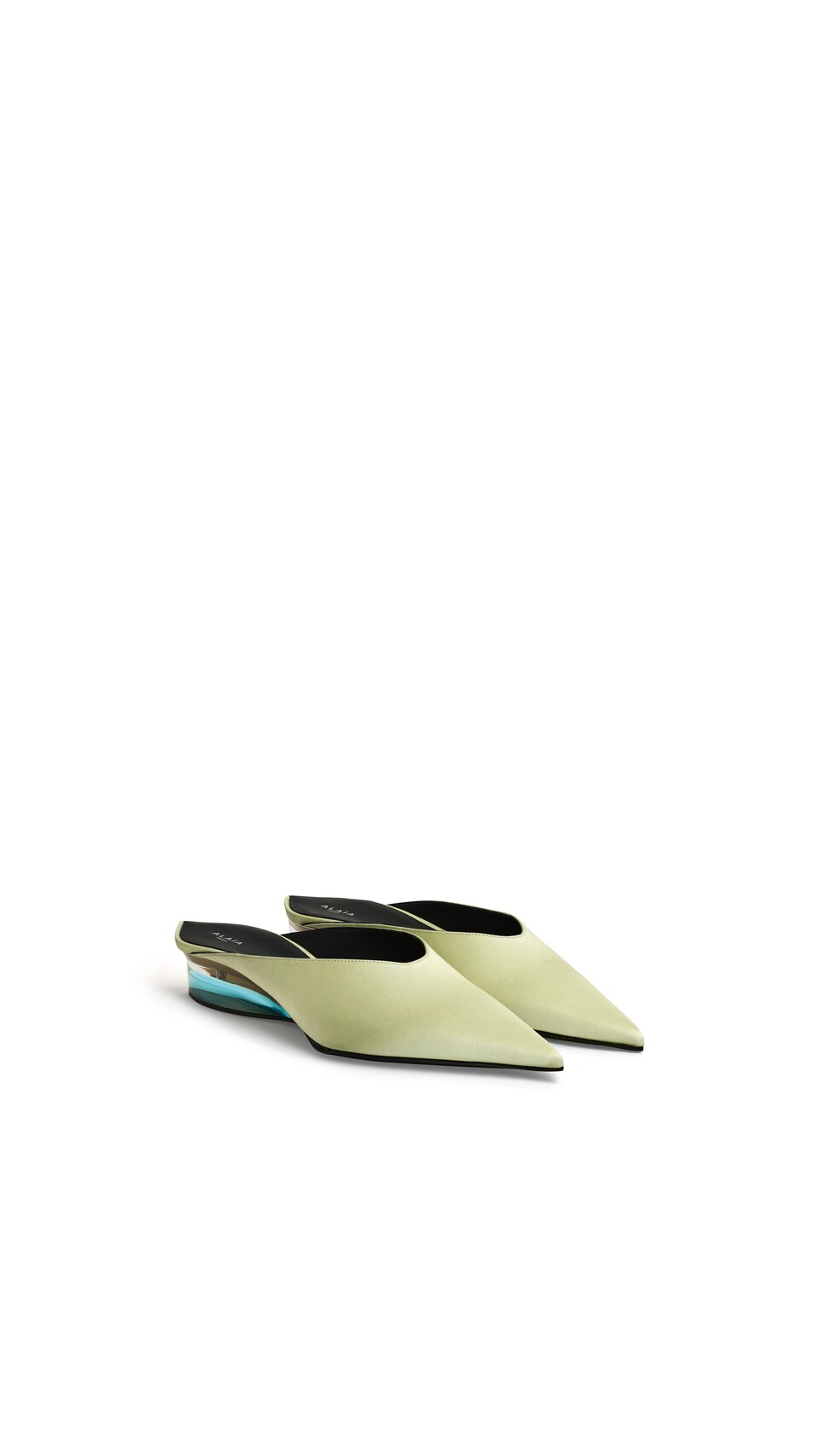 ALA&Iuml;A MULE INVISIBLE IN SATIN ANICE - View 2