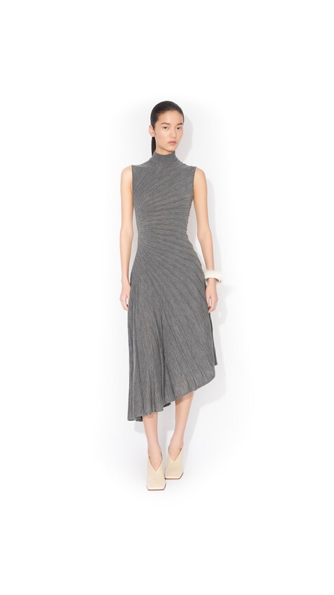 ASYMETRIC WOOL DRESS