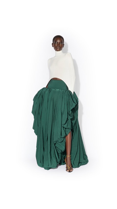 ALA&Iuml;A SECOND-SKIN TENSION TOP WHITE - View 2