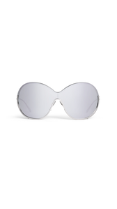 WEISS SILBER - ALA&Iuml;A BUTTERFLY-SONNENBRILLE AUS METALL