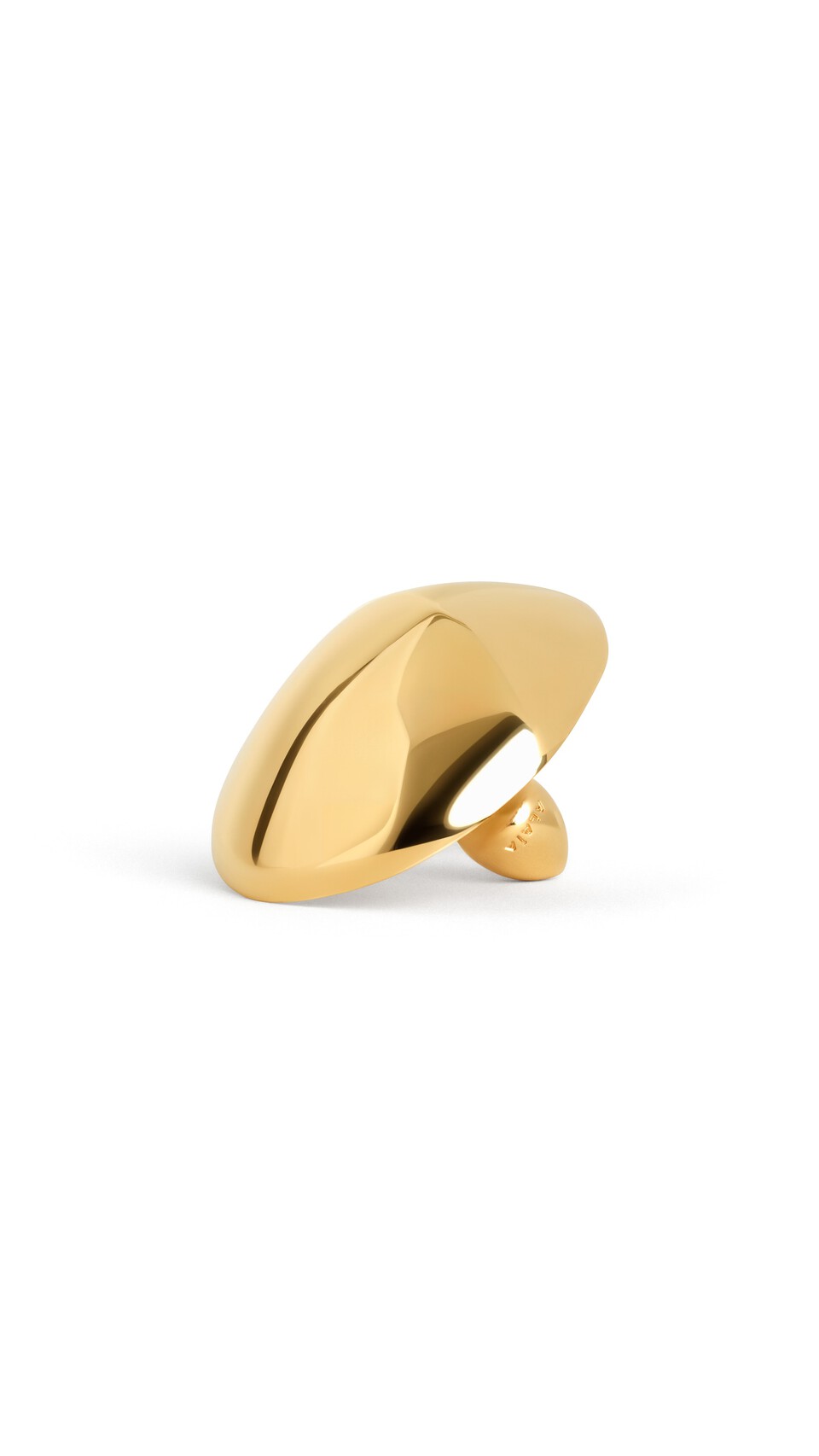 ALA&Iuml;A DOME EARRINGS YELLOW GOLD METALS - View 2