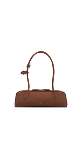 BROWN - ALA&Iuml;A LE TECKEL MEDIUM BAG IN NUBUCK