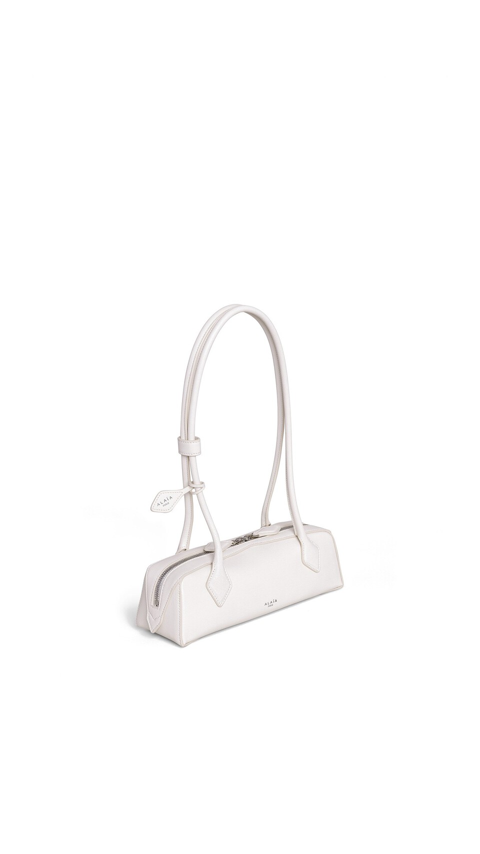 ALA&Iuml;A LE TECKEL SMALL BAG IN LEATHER IVORY - View 2
