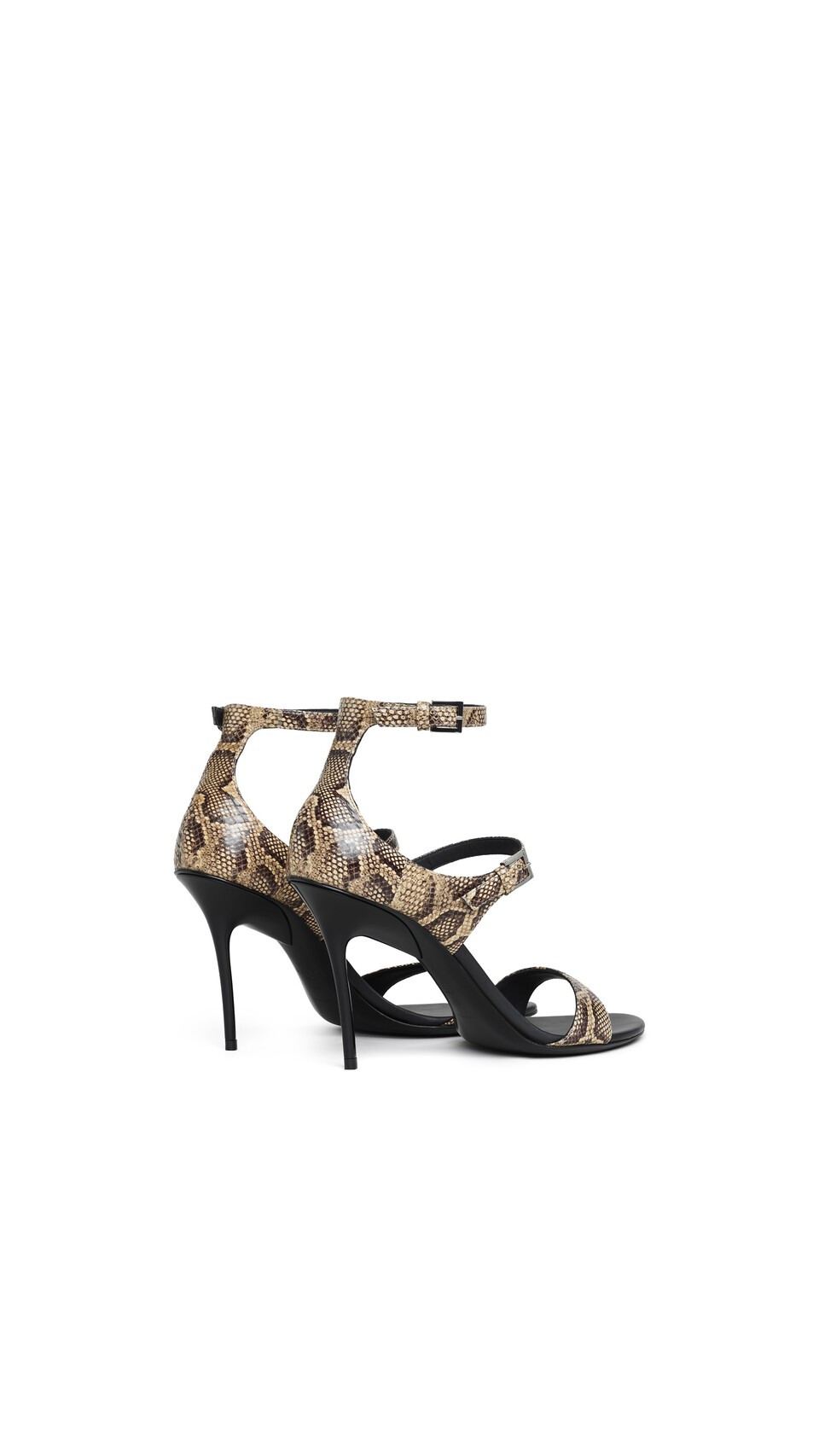 ALA&Iuml;A DROP STRAPPY SANDALS IN AYERS LEATHER HONEY - View 3