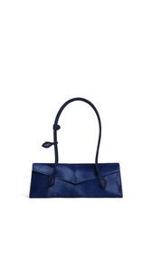 BLUE - ALA&Iuml;A LE TECKEL FLAP MEDIUM BAG IN HAIRCALF