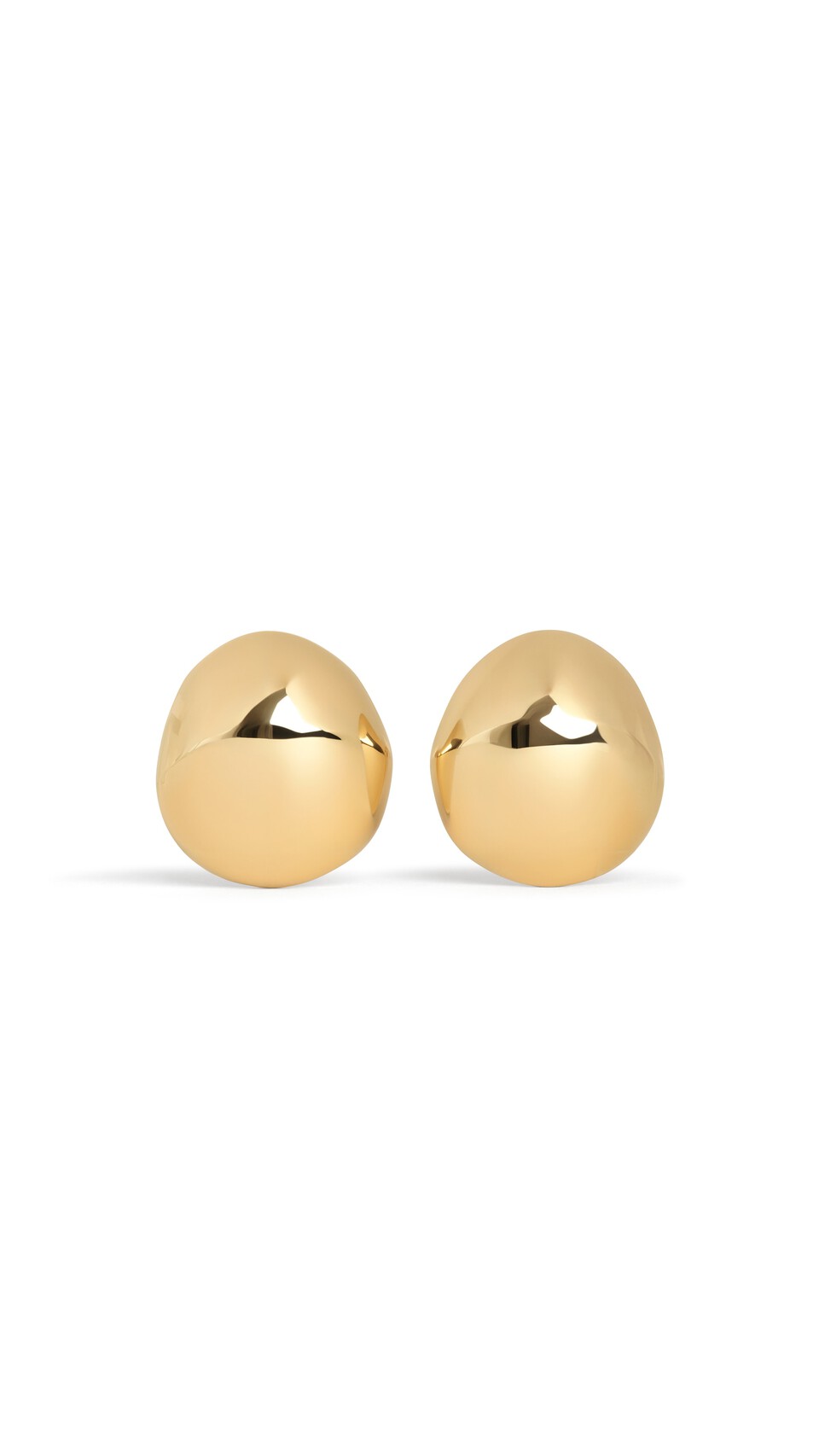 ALA&Iuml;A DOME EARRINGS YELLOW GOLD METALS