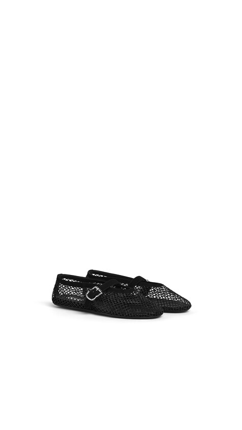 ALA&Iuml;A BALLET FLATS IN STRASS FISHNET  - View 2