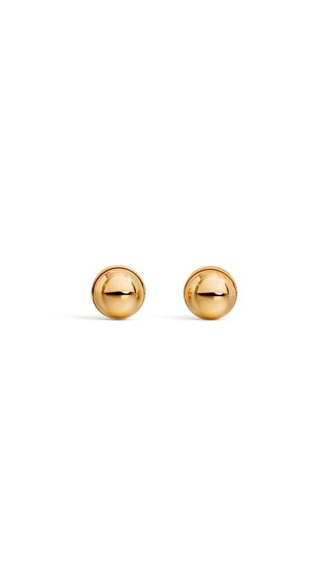ALA&Iuml;A SPHERE EARRINGS YELLOW GOLD METALS