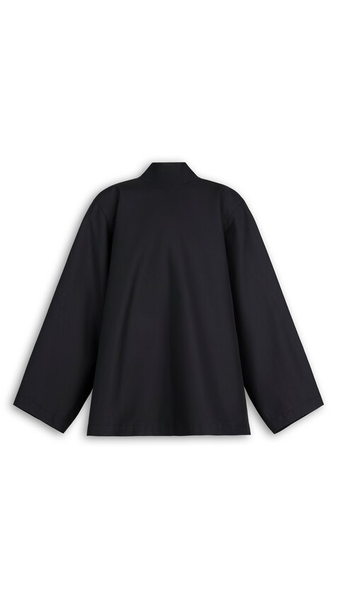 ALA&Iuml;A POPLIN REVERSE JACKET BLACK