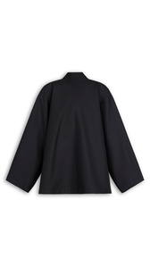 BLACK - ALA&Iuml;A POPLIN REVERSE JACKET