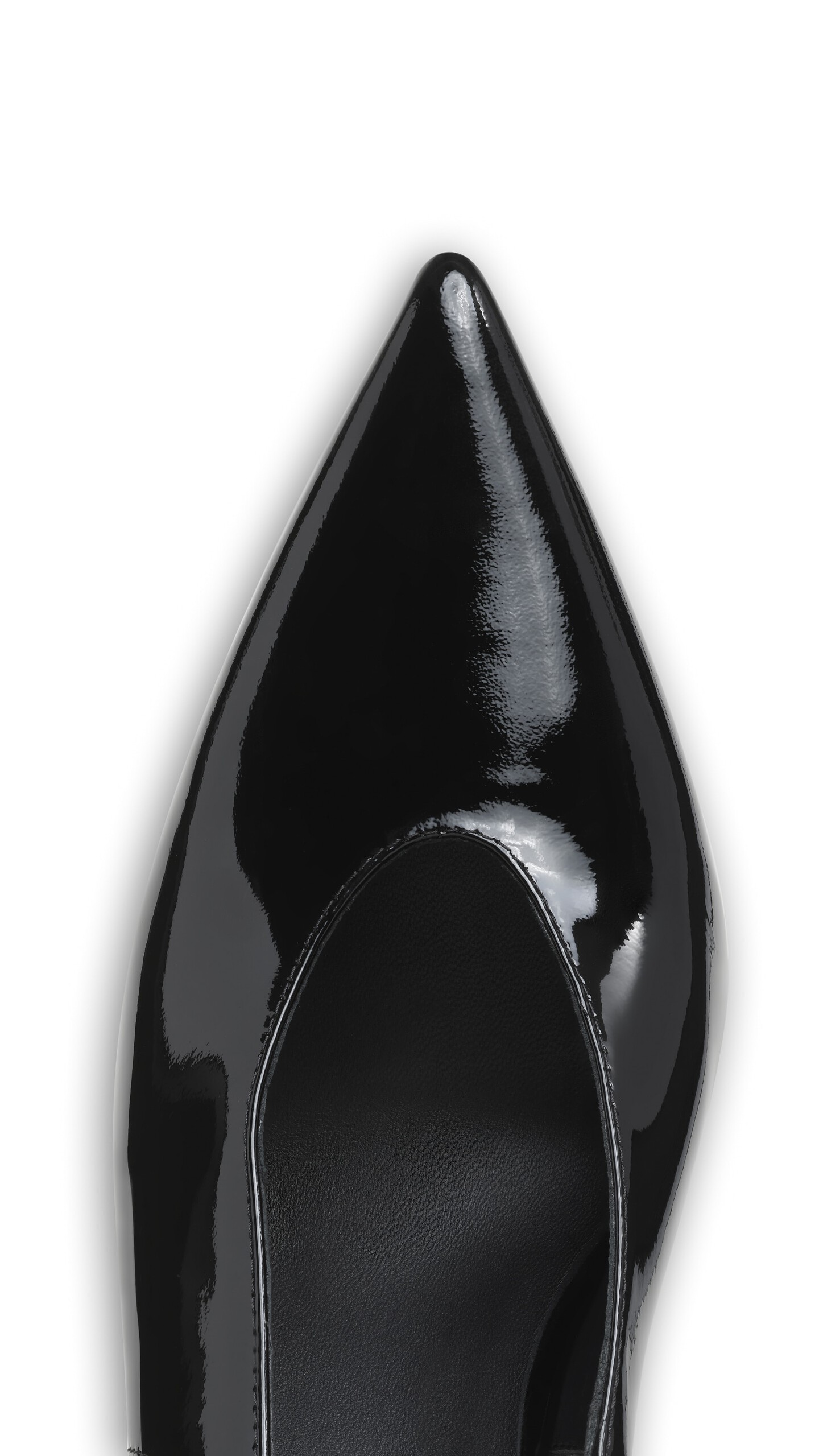ALA&Iuml;A CLOGS WEDGE SLINGBACKS IN PATENT CALFSKIN BLACK - View 4