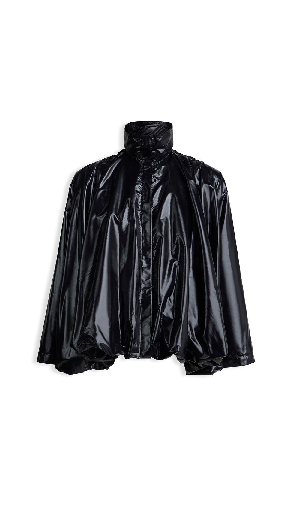 ALA&Iuml;A BALLOON NYLON JACKET BLACK