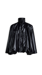 BLACK - ALA&Iuml;A BALLOON NYLON JACKET