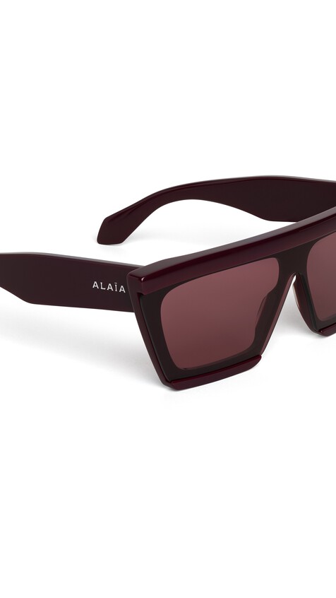 ALA&Iuml;A MASK SUNGLASSES RED - View 2