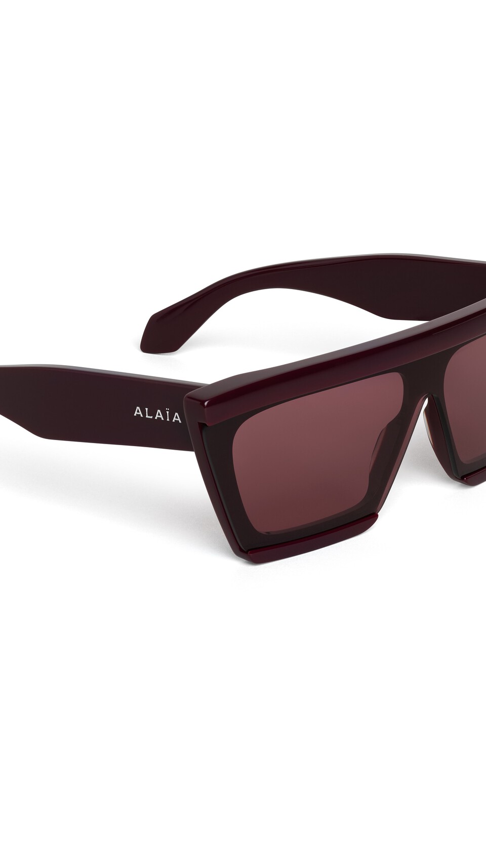 ALA&Iuml;A MASK SUNGLASSES RED - View 3