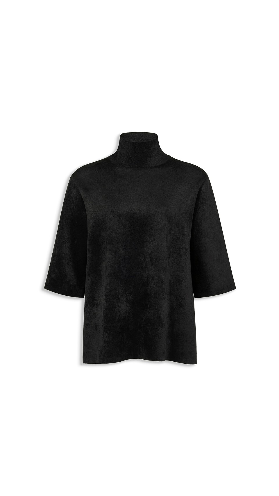 ALA&Iuml;A VELVET T-SHIRT BLACK