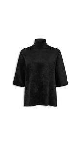 BLACK - ALA&Iuml;A VELVET T-SHIRT
